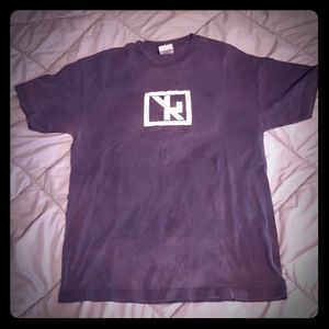 Vintage Punk Rock T Shirt size large faded black